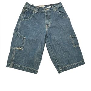 Boys Levi‎ Strauss & Co Jean Shorts Size 12 Reg Carpenter Style  Pocket (E38)